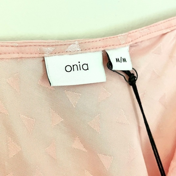 NWT Onia Women's Melanie Dress in Tahiti Pink Floating Triangle Size Medium - Picture 8 of 14